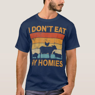 Ich esse meine Shirts nicht Retro Vegetarier Niedl