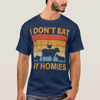 Ich esse meine Shirts nicht Retro Vegetarier Niedl