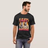 Ich esse Microplastics Funny Cat Meme Bootleg Grap T-Shirt (Vorne ganz)