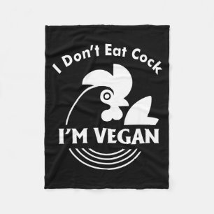 Ich Esse Nicht Ich Bin Vegan Lustiges Vegan T-Shir Fleecedecke