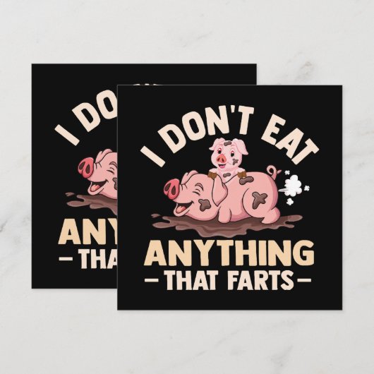 Ich esse nichts, was Furzen angeht (Vorne/Hinten)