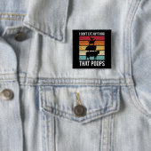 Ich esse nichts, was Vegane Tiergeschichte kacke Button (Beispiel)