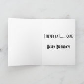 Ich esse nie karte (Innenseite)