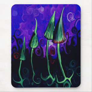 Ich esse Pilze - magische Pilze - Mausunterlage Mousepad