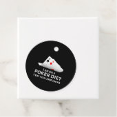 Ich esse Poker und esse Fisch und Chips Geschenkanhänger (Beispiel)