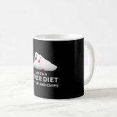 Ich esse Poker und esse Fisch und Chips Kaffeetasse (VorderseiteRechts)