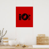 Ich esse ... poster (Küche)