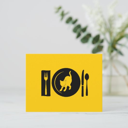 Ich esse ... postkarte (Stehend Vorderseite)