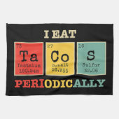 Ich esse regelmäßig Tacos Geschirrtuch (Horizontal)