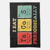 Ich esse regelmäßig Tacos Geschirrtuch (Vertikal)