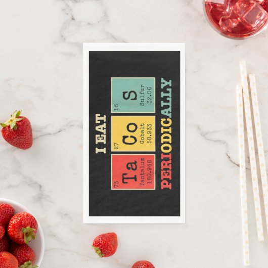 Ich esse regelmäßig Tacos Serviette (Beispiel)