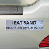 Ich esse Sand-Autoaufkleber Autoaufkleber (Auf Auto)
