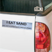 Ich esse Sand-Autoaufkleber Autoaufkleber (Auf Lkw)