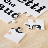 Ich esse Spaghetti nicht ohne die Fleischsauce Puzzle (Seite)