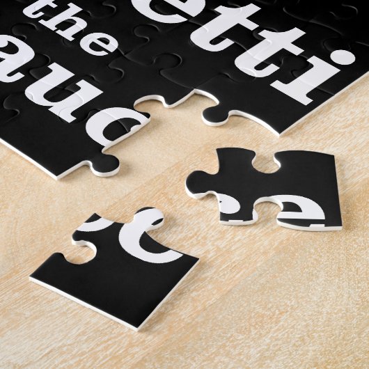 Ich esse Spaghetti nicht ohne die Fleischsauce Puzzle (Seite)