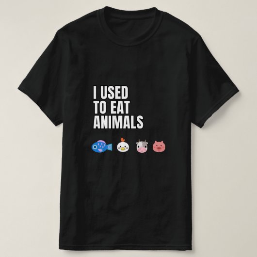Ich esse Tiere Herren T-Shirt (Design vorne)