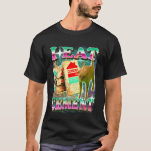 Ich esse Zement Lustige Katze Meme Absurd Surreal  T-Shirt
