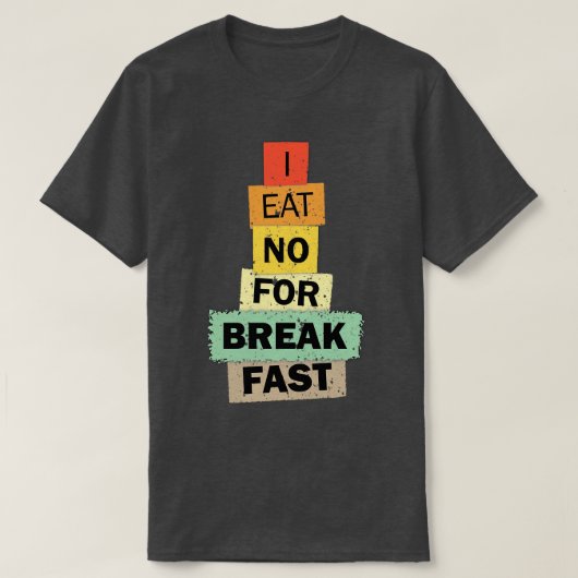 Ich essen No for Breakfast kamala Angebot Wahl ver T-Shirt (Design vorne)