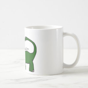 Ich existiere Brontosaurus-Dinosaurier-Tasse Kaffeetasse