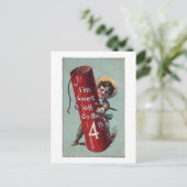 Ich fahre auf dem vierten Platz 1 aus Postkarte (Stehend Vorderseite)