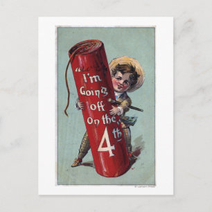 Ich fahre auf dem vierten Platz 1 aus Postkarte