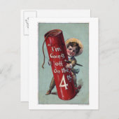 Ich fahre auf dem vierten Platz 1 aus Postkarte (Vorne/Hinten)