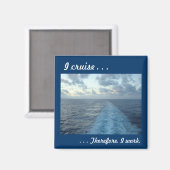 Ich fahre. . .Daher Magnet (Vorderseite/Rückseite)