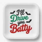 Ich fahre dich Batty Pappteller (Vorderseite)