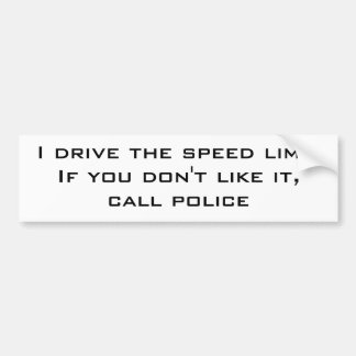 Ich fahre die Höchstgeschwindigkeit Autoaufkleber