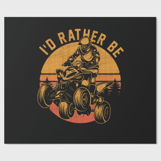 Ich fahre eher Quad Bikes Geschenkpapier (Flach)