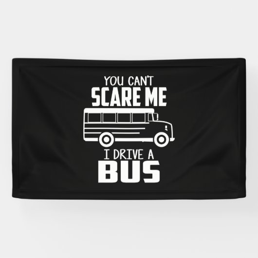 Ich fahre einen Bus Banner (Horizontal)