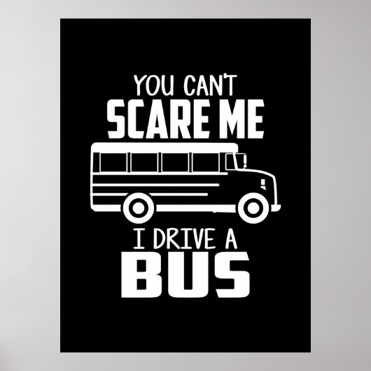Ich fahre einen Bus Poster (Vorne)