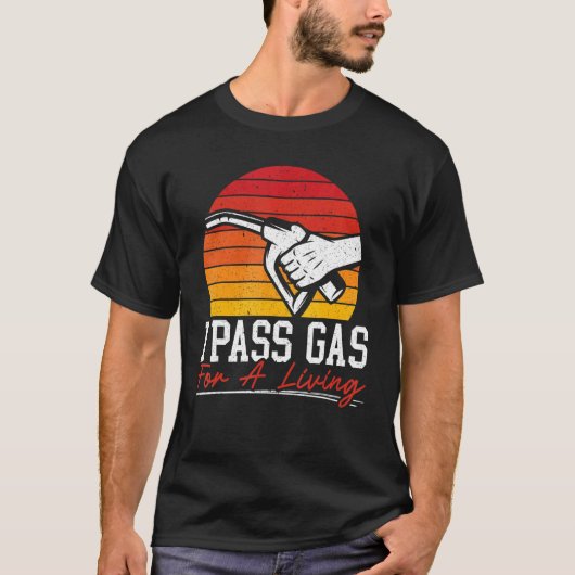 Ich fahre Gas für eine lebende Gasstation, die Gas T-Shirt (Vorderseite)