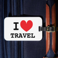 Ich fahre Gepäckanhänger für Koffer oder Tasche