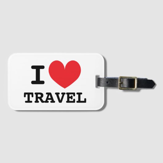 Ich fahre Gepäckanhänger für Koffer oder Tasche (Vorderseite (Horizontal))