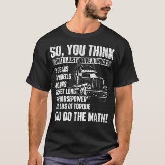 Ich fahre gerade einen LKWs Semi Truck Fahrer Big T-Shirt