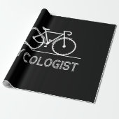 Ich fahre immer morgens mit dem Fahrrad zu gesund Geschenkpapier (Ungerollt)
