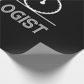 Ich fahre immer morgens mit dem Fahrrad zu gesund Geschenkpapier (Ecke)