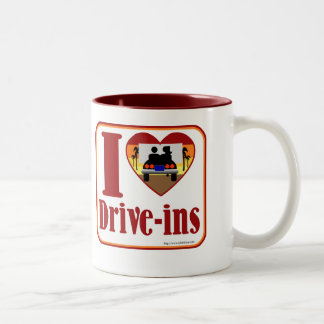 Ich fahre in die Liebe! Zweifarbige Tasse