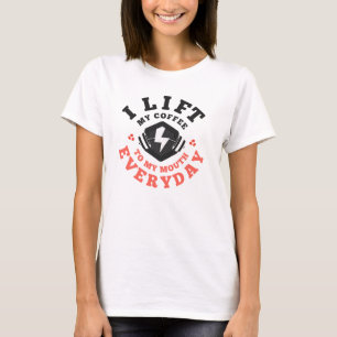 Ich fahre jeden Tag (Lachs) T-Shirt