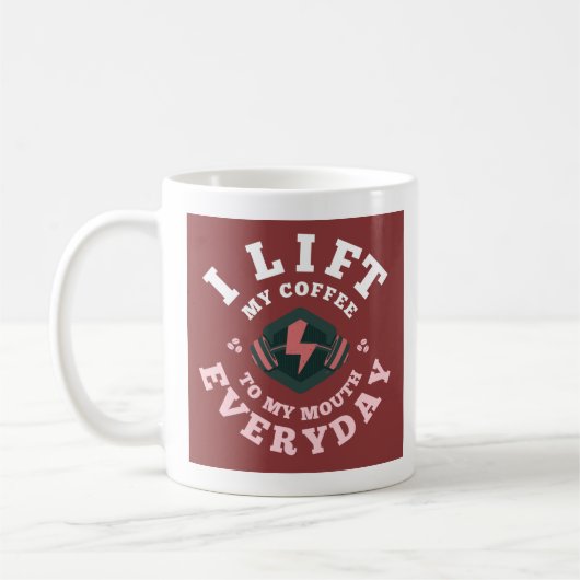 Ich fahre jeden Tag (pink) Kaffeetasse (Links)