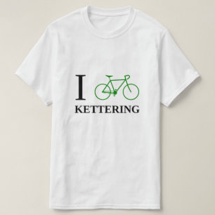 Ich fahre KETTERING rad (grüne Fahrrad-Ikone) T-Shirt