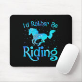 Ich fahre lieber mit dem Pferderennfahrer G Mousepad (Mit Mouse)