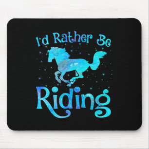 Ich fahre lieber mit dem Pferderennfahrer G Mousepad