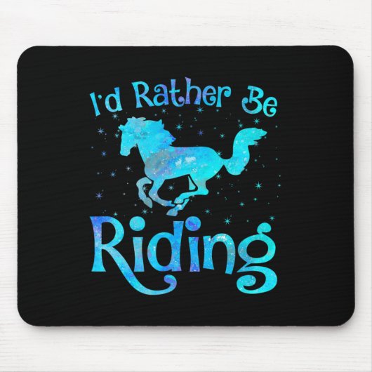 Ich fahre lieber mit dem Pferderennfahrer G Mousepad (Vorne)