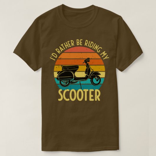 Ich fahre lieber mit meinem Scooter Moped Bike-Ges T-Shirt (Design vorne)