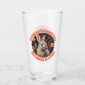 Ich fahre mein Ehemann verrückt... Kaninchen Glas (Vorderseite)