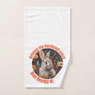 Ich fahre mein Ehemann verrückt... Kaninchen Handtuch