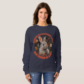 Ich fahre mein Ehemann verrückt... Kaninchen Sweatshirt (Vorne ganz)