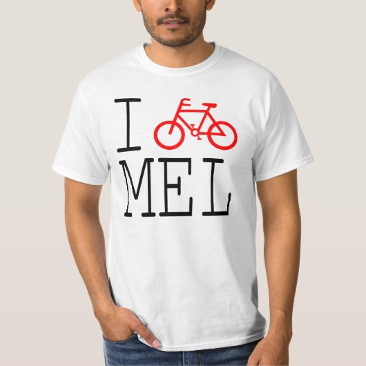 Ich fahre Melbourne rad! T - Shirt (Vorderseite)